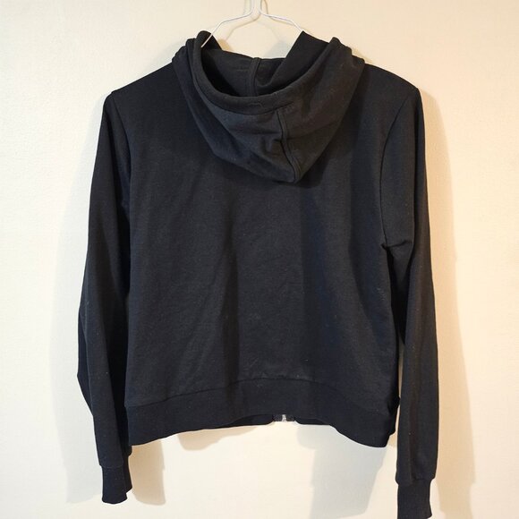 Michael Kors Women's Black Full Zip Hoodie - Picture 2 of 8